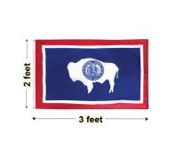 2'x3' Wyoming Nylon Outdoor Flag